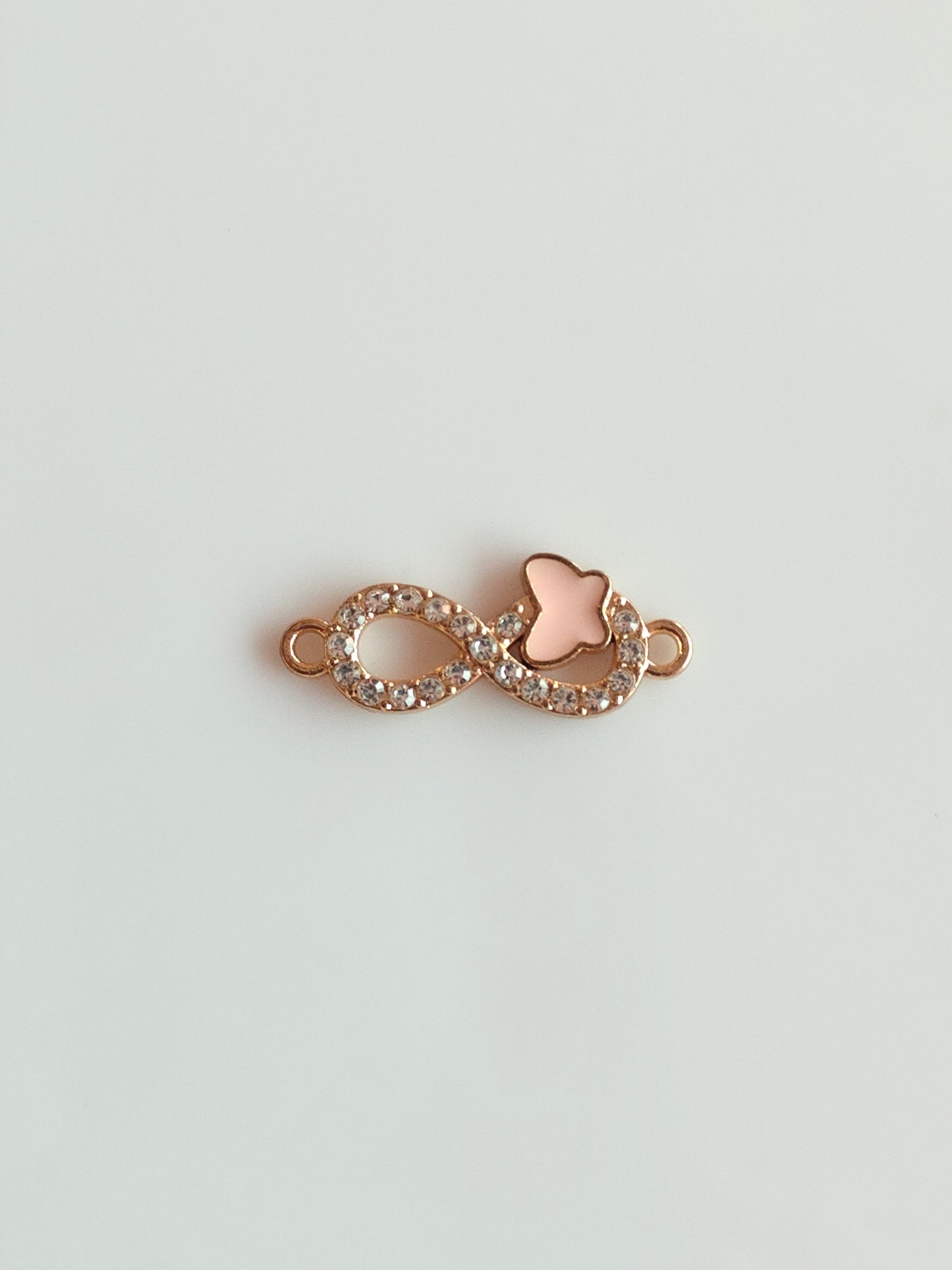 Stone Infinity Butterfly Charm