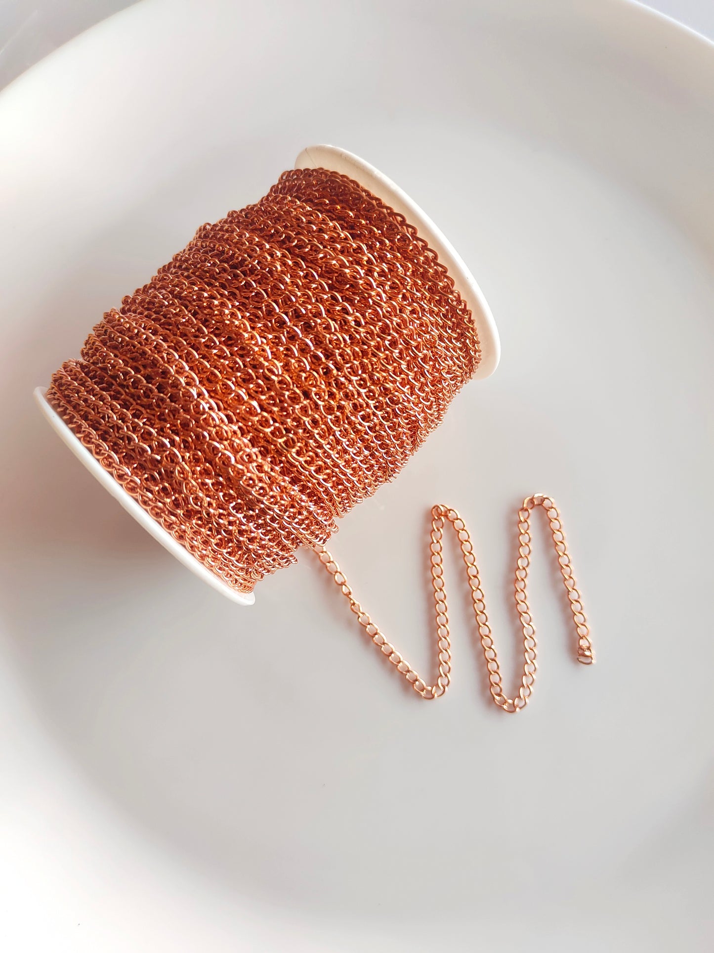 Rose Gold Oval Link Chain 4.5*3mm - 1 Meter