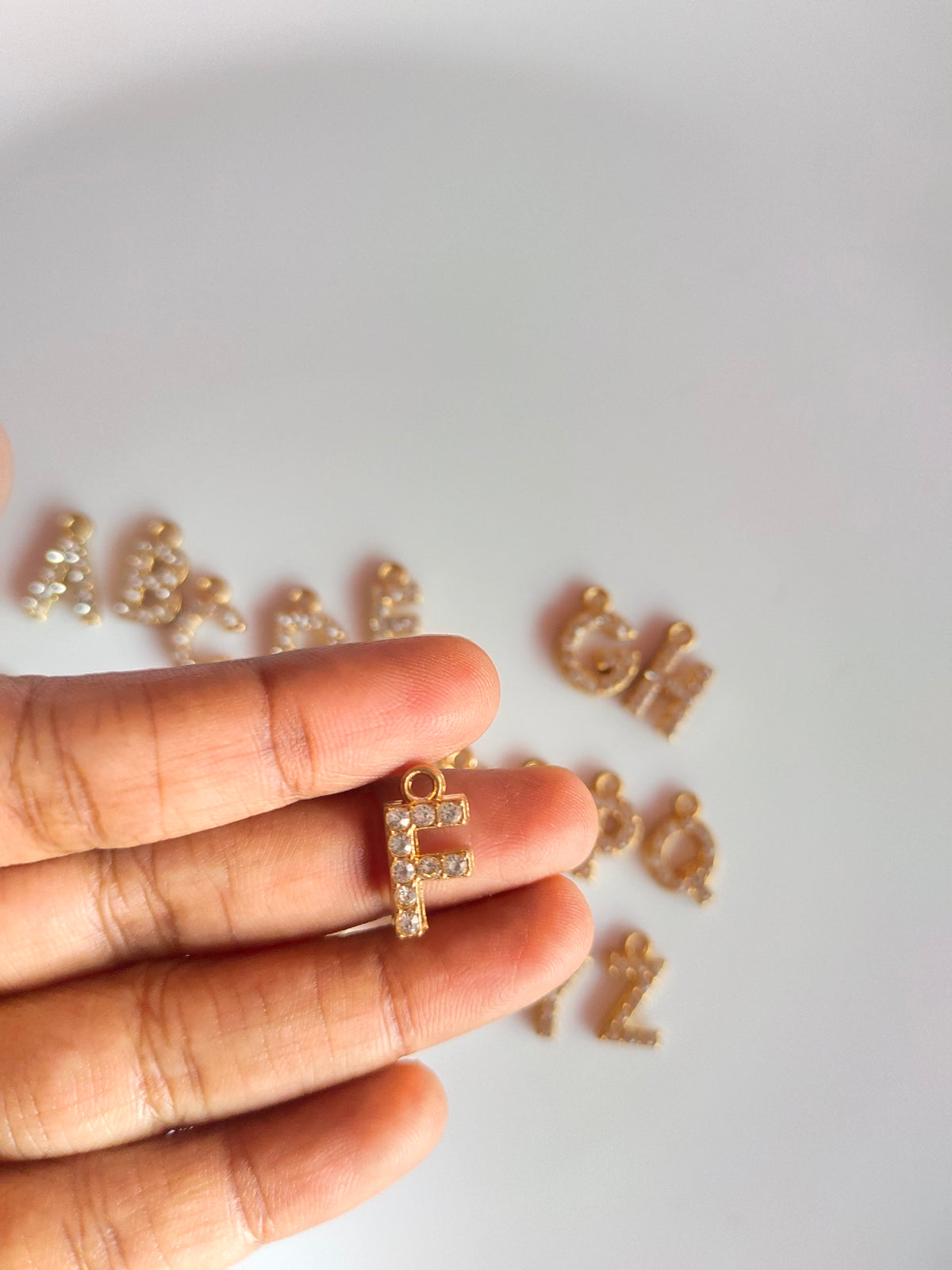 Rhiney Alphabet Charm - 1 Piece