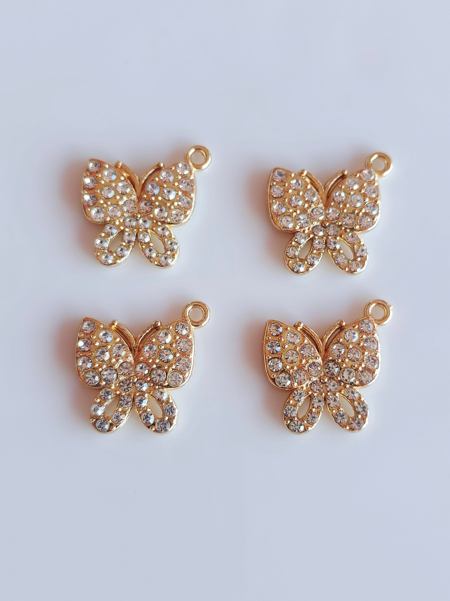 Butterfly Rhiny Charm - 1 Piece