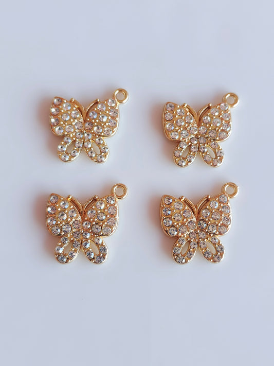 Butterfly Rhiny Charm - 1 Piece