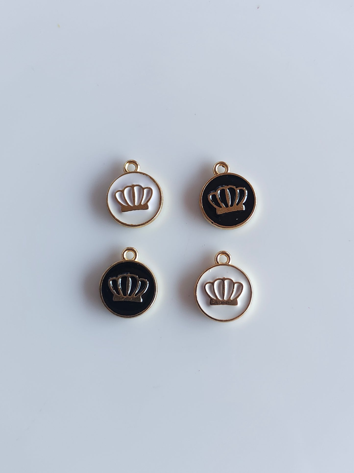 Crown Enamel Charm - 1 Piece