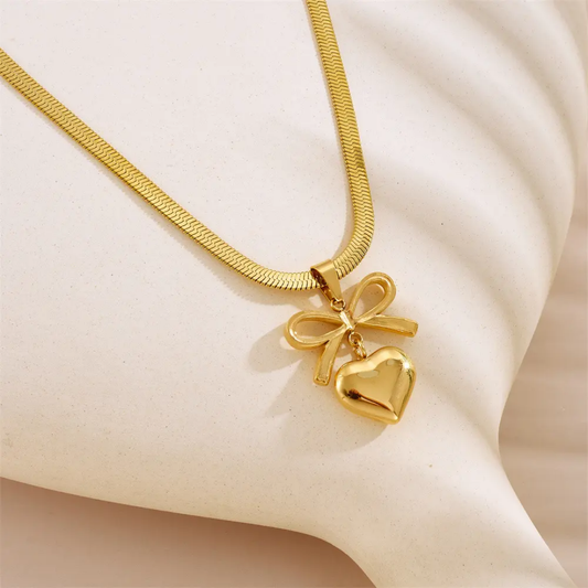 Heart Bow Chain