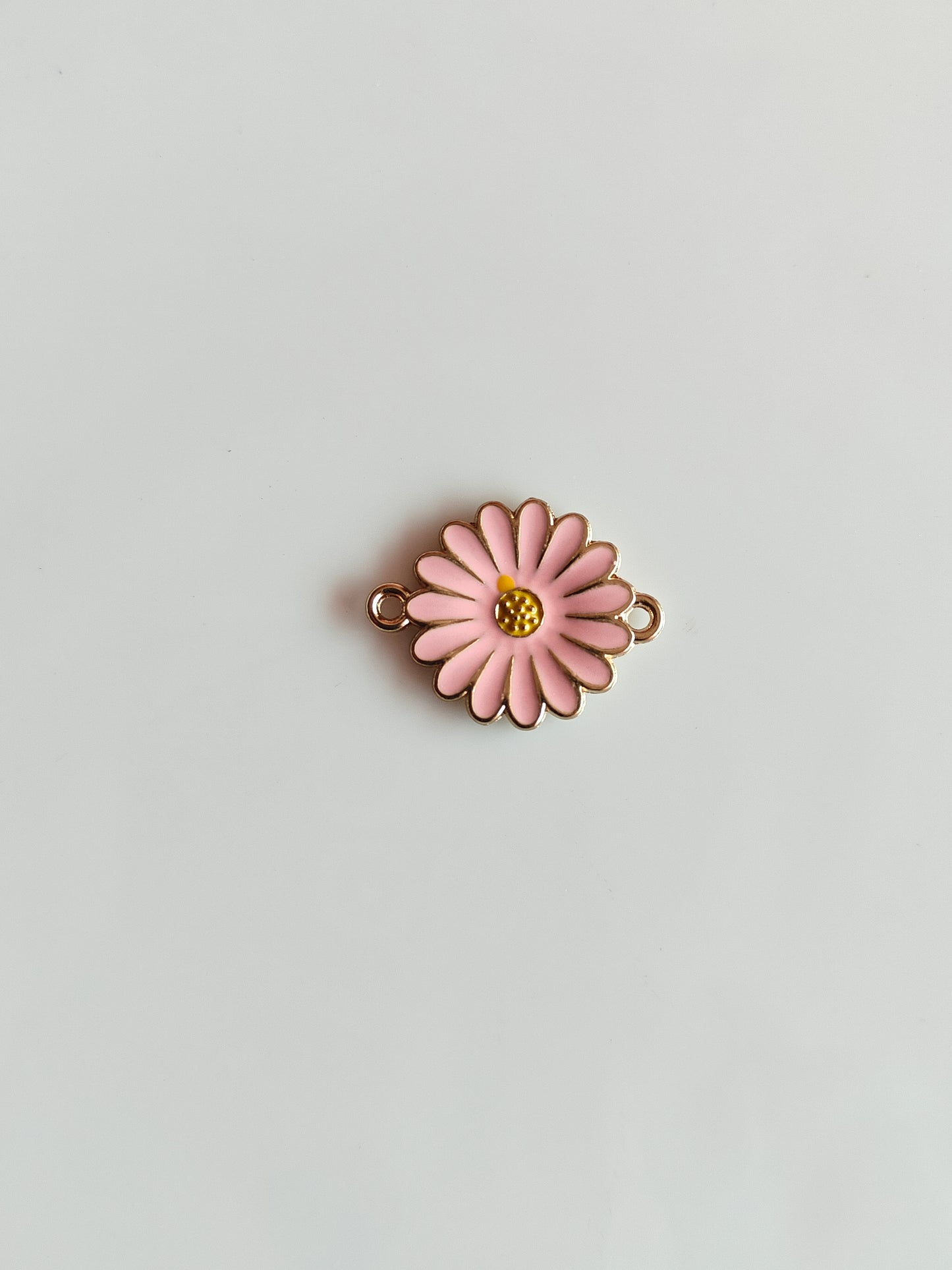 Daisy Enamel Connector Charm - 1 Piece