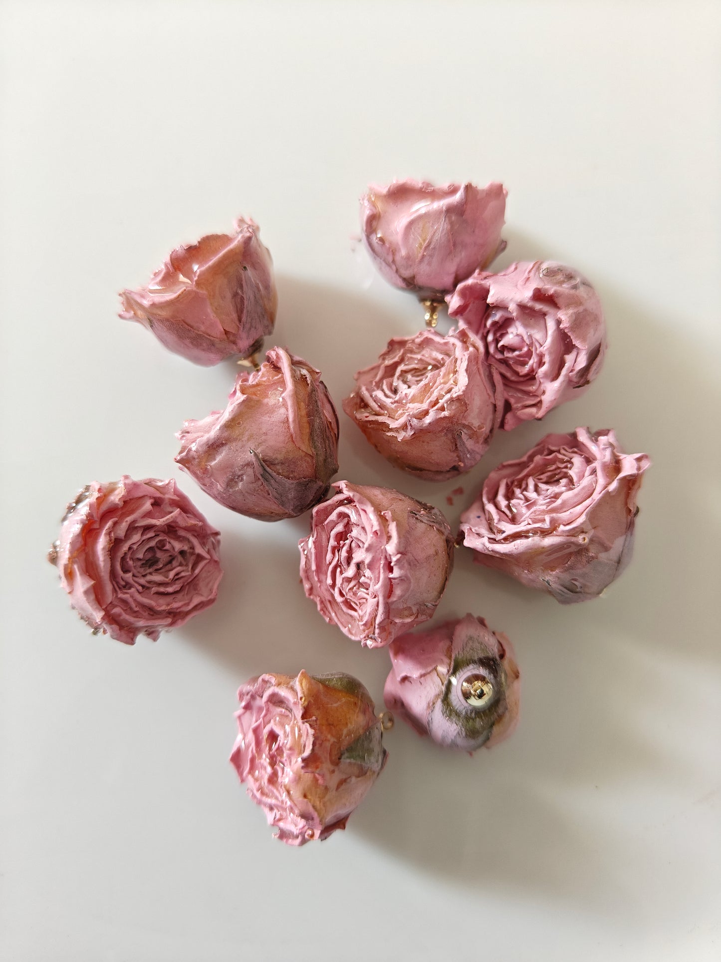 Resin Rose Charms - 1 Piece