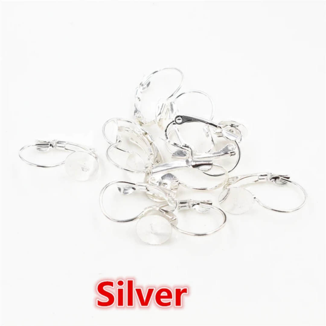 Flat Blank Lever Back Base - 1 Pair