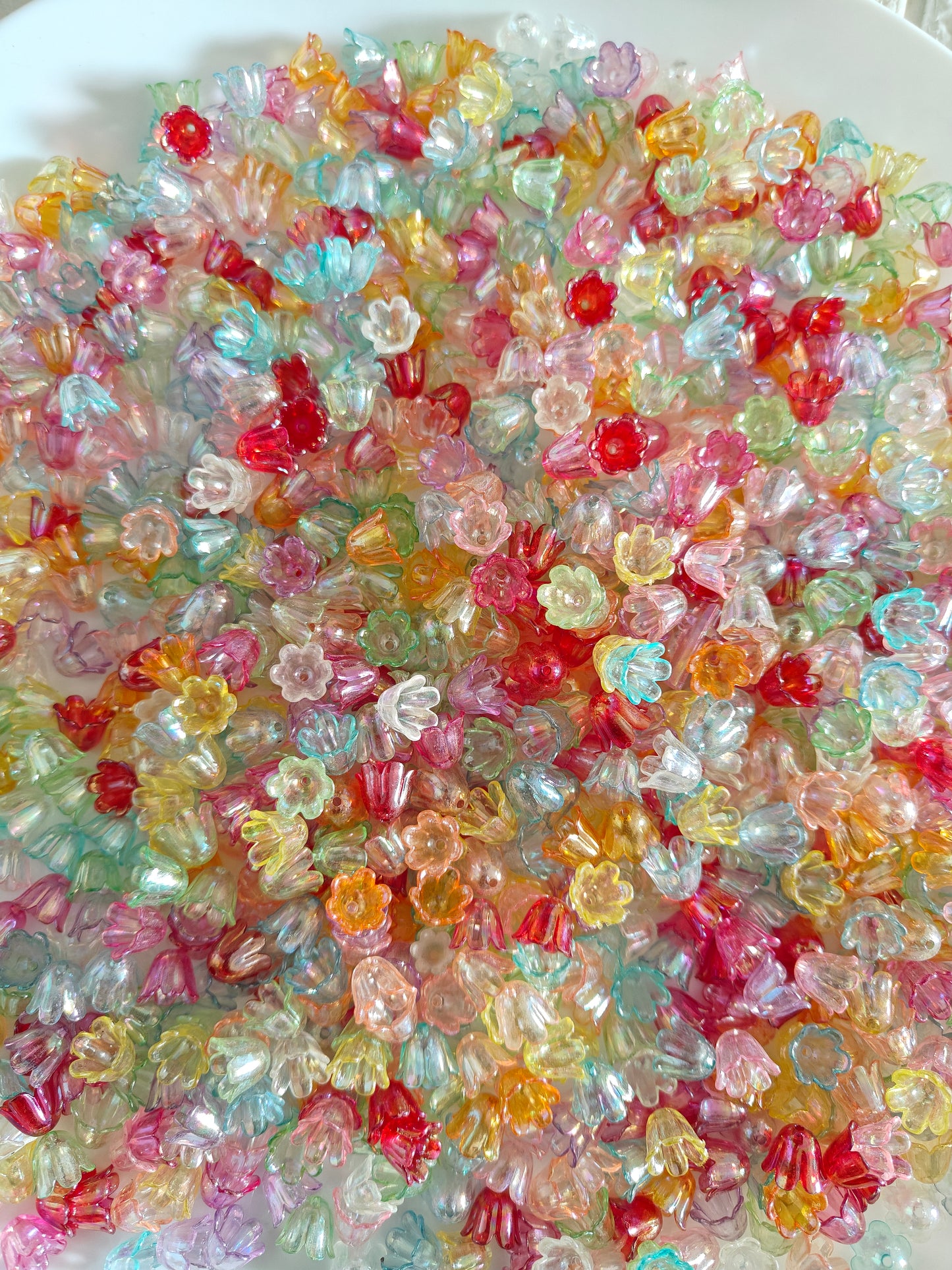 Multi Color Tulip Beads - 20 grams