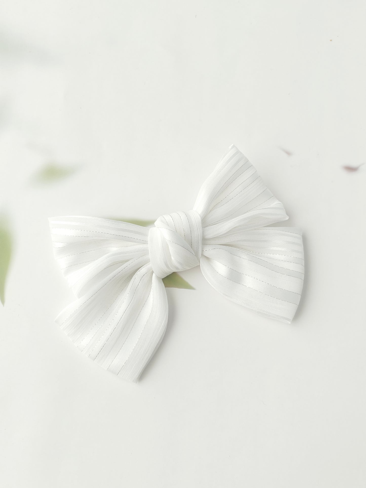 Satin Striped Bow