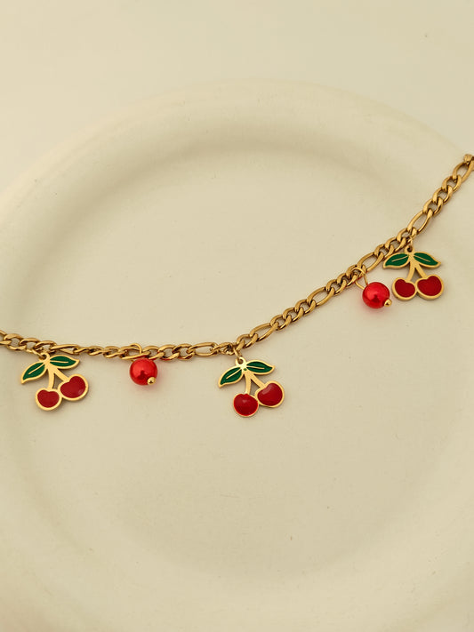 Cherry Charm Bracelet