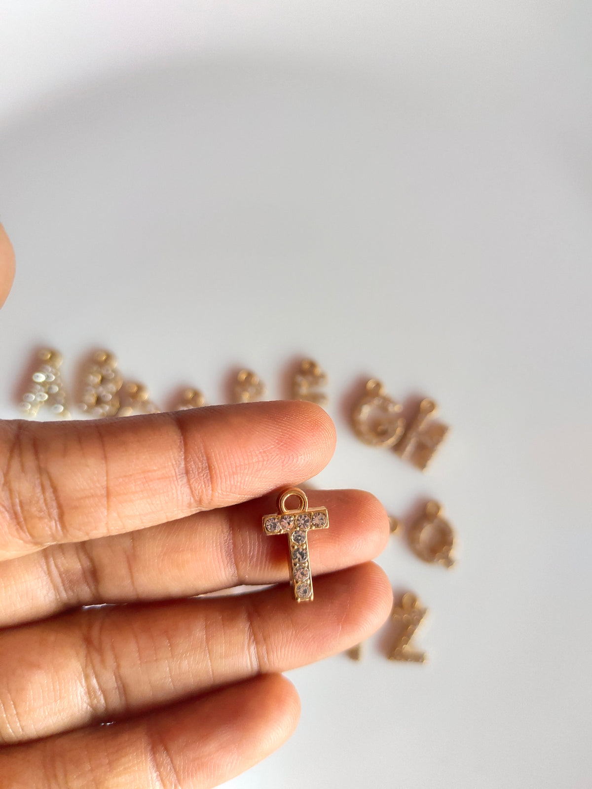 Rhiney Alphabet Charm - 1 Piece