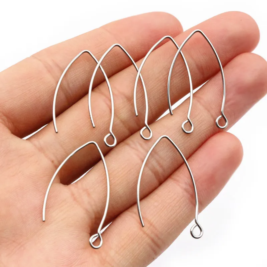 Stainless Steel French V Hooks - 1 Pair