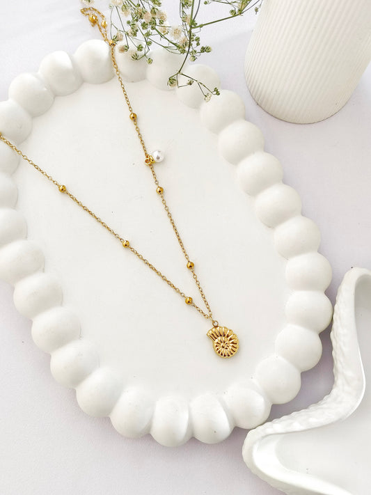 Spiral Shell Charm Chain