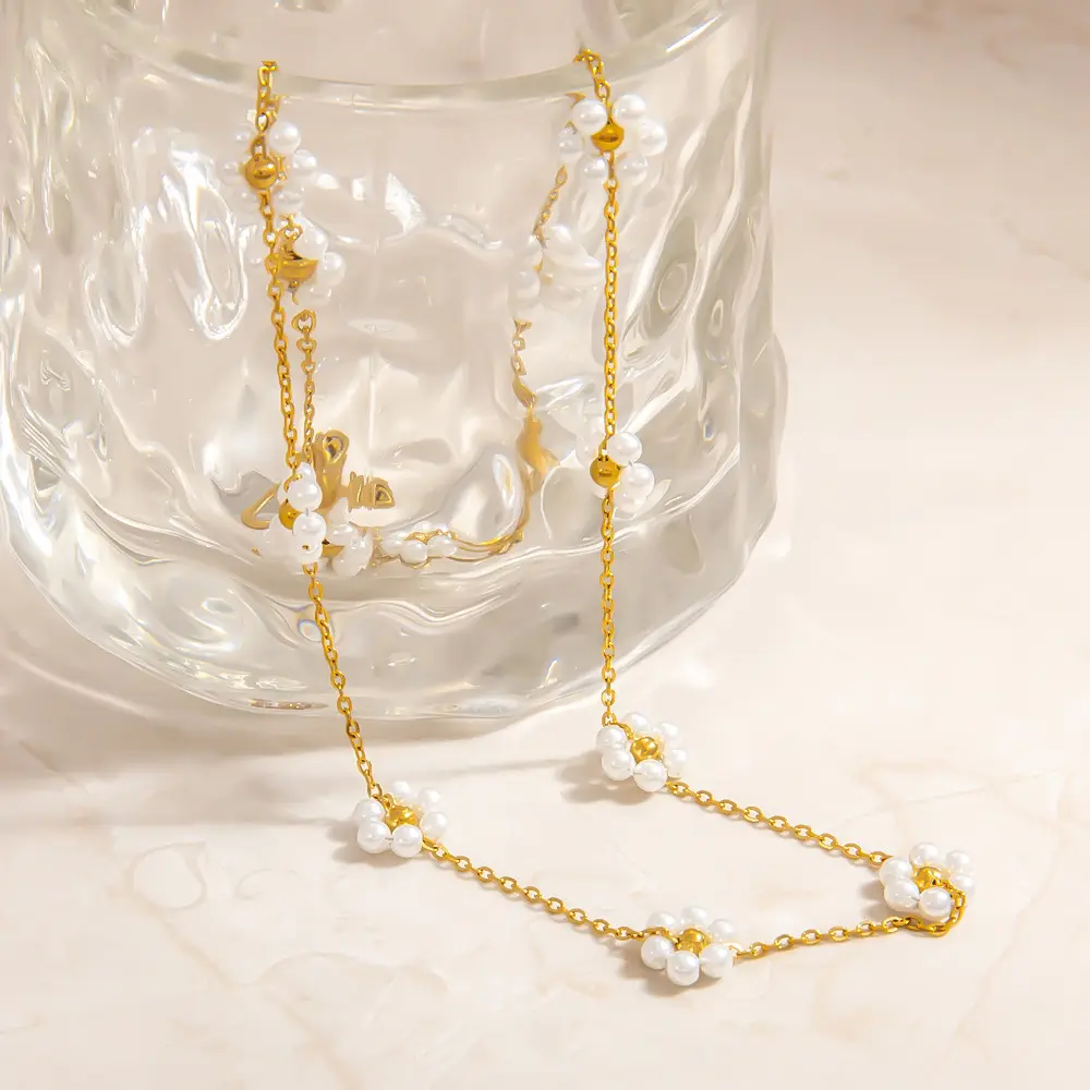 Pearly Floral Chain