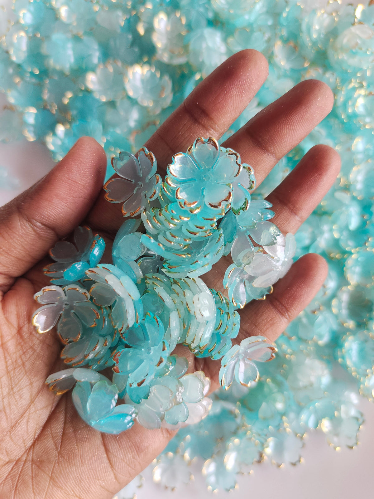 Acrylic Flowers Blue - 20g