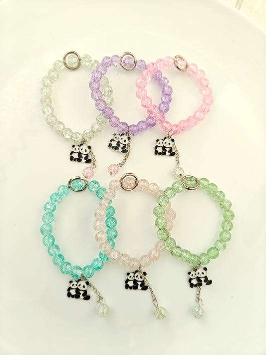 Beaded Couple Panda Bracelet