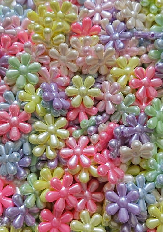 Flower Beads - 20gms (approx. 18-20 pieces)