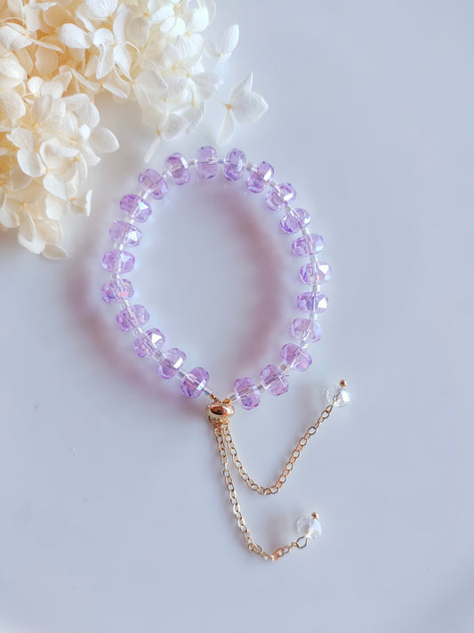 Crystal Halo Bracelet - Lavender