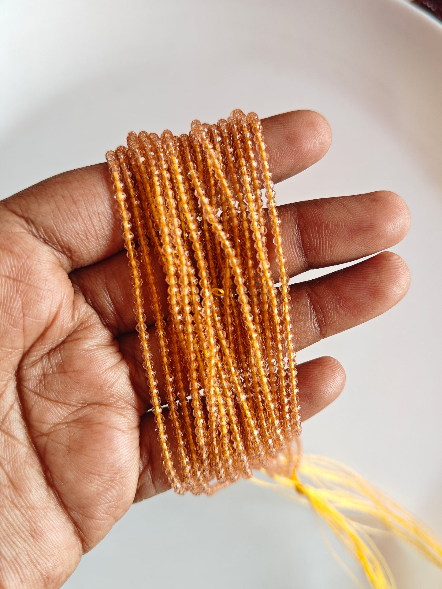 Pale Orange 2mm Hydro Beads