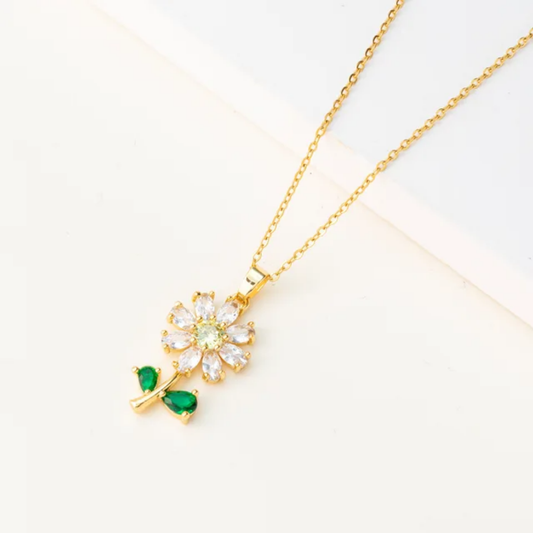 Crystal Sunflower Necklace