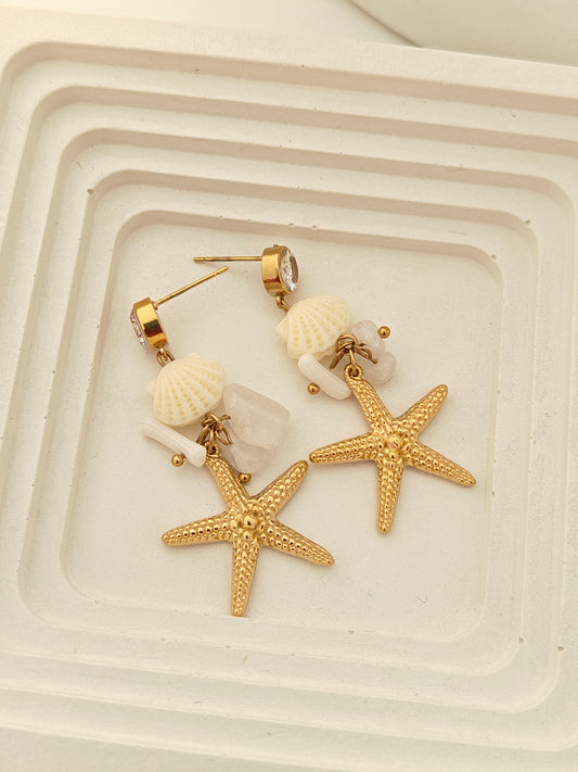 Aurelia Starfish Dangles