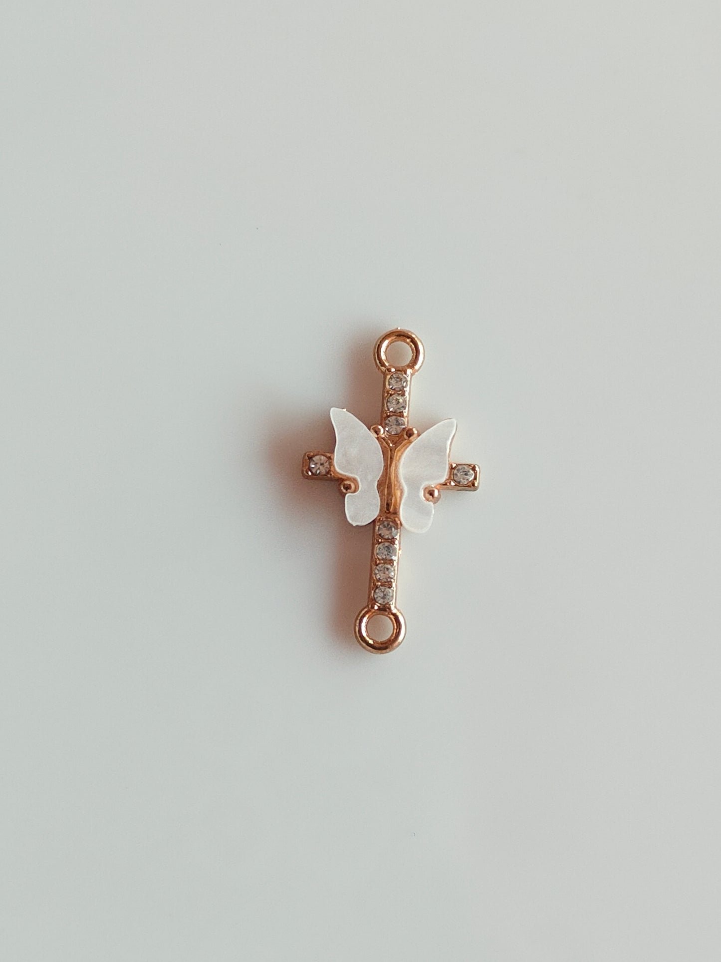 Stone Butterfly Charm - 1 Piece