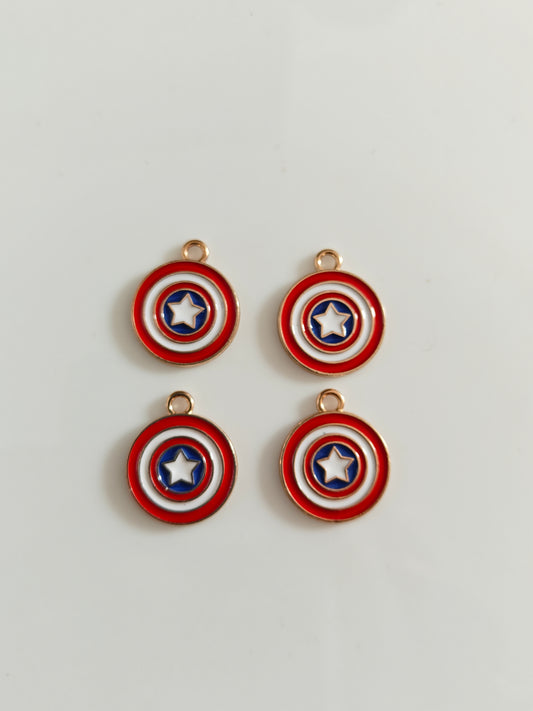 Captain America Shield Charm - 1 Piece