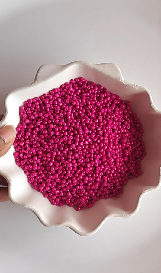 Seed Beads Magenta - 20g