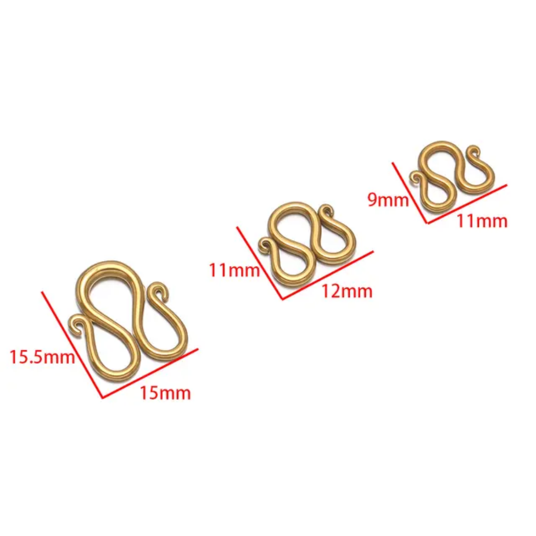 W Shape End Clasp Hooks - 1 Piece