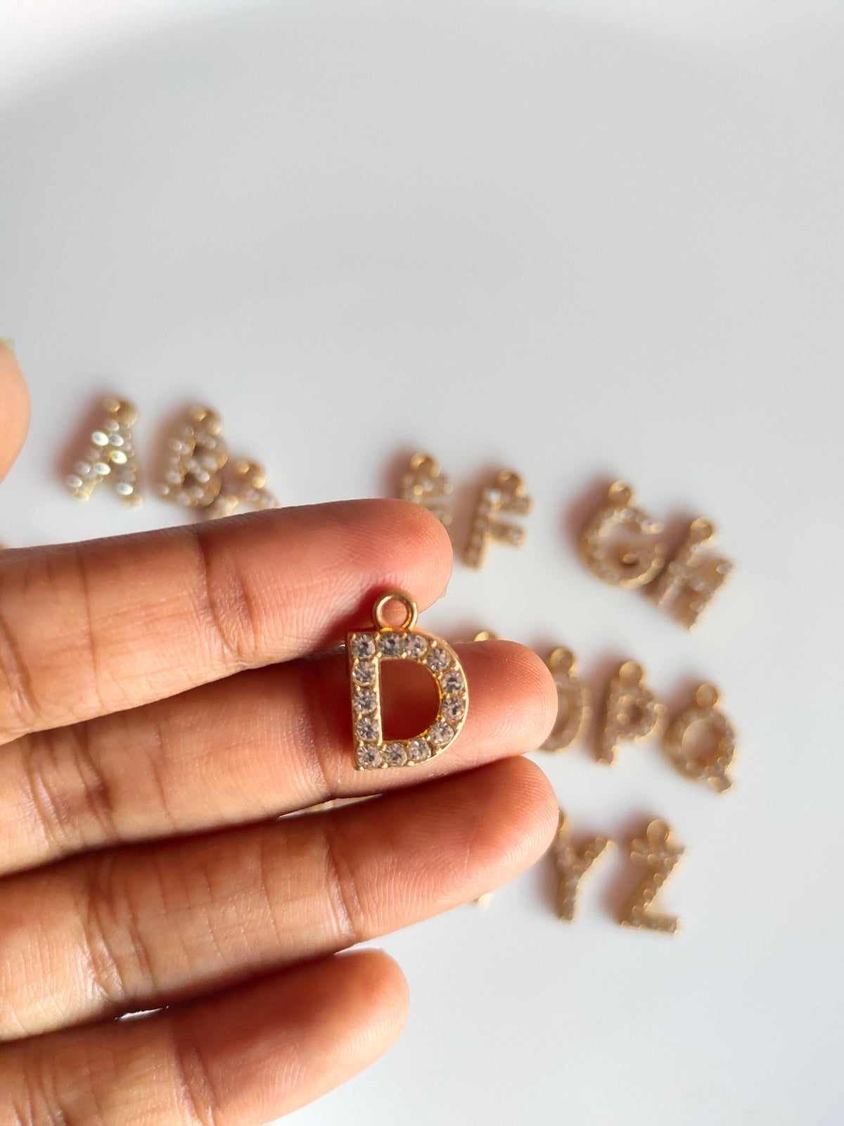 Rhiney Alphabet Charm - 1 Piece