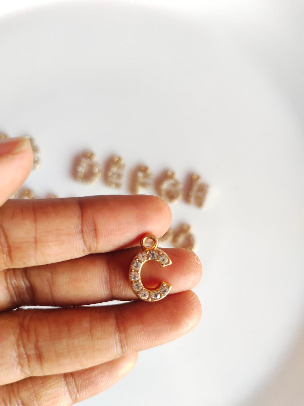 Rhiney Alphabet Charm - 1 Piece