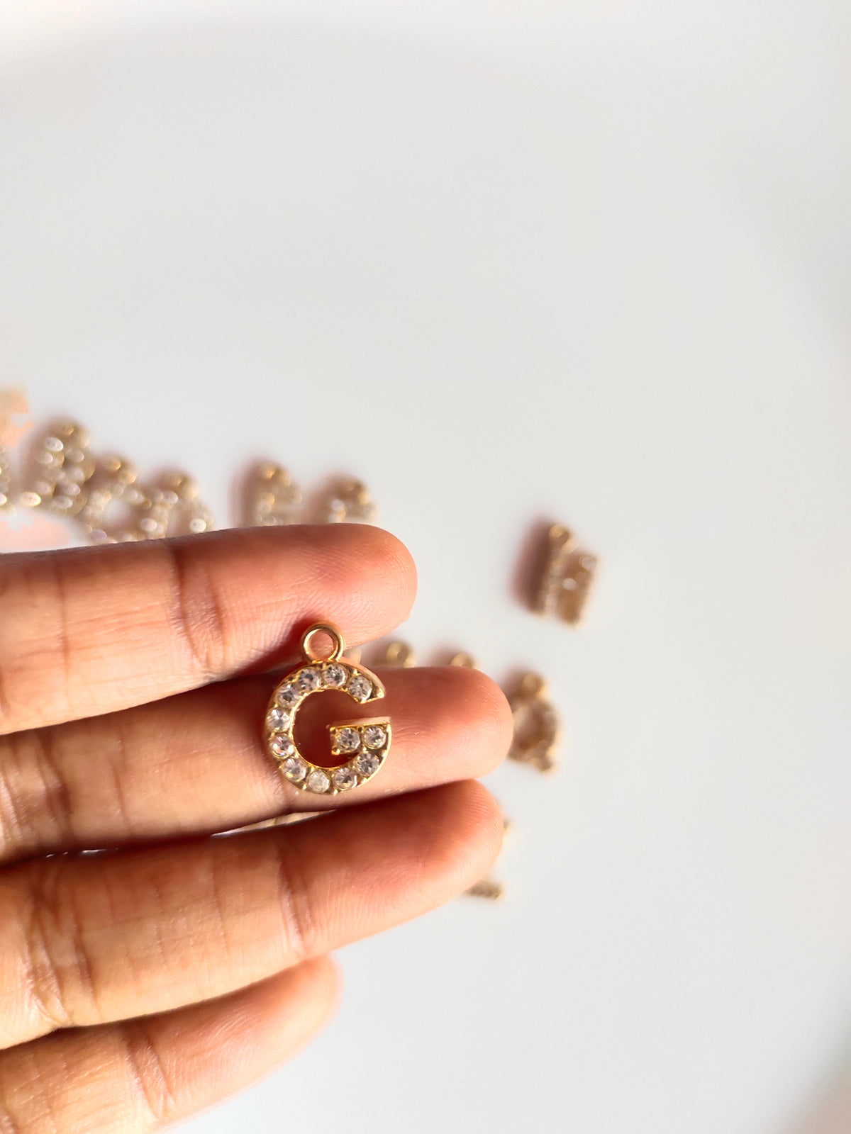 Rhiney Alphabet Charm - 1 Piece