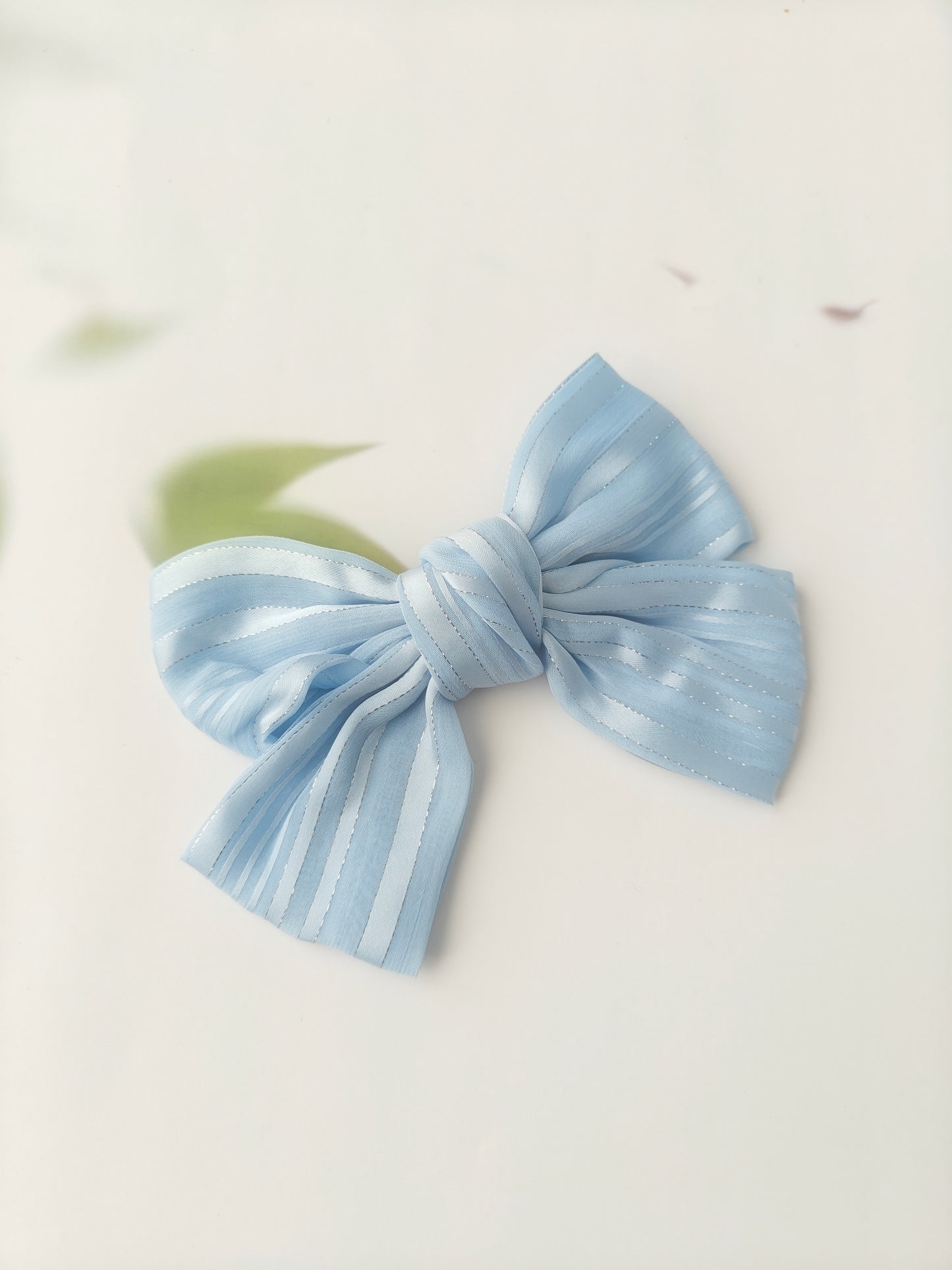 Satin Striped Bow