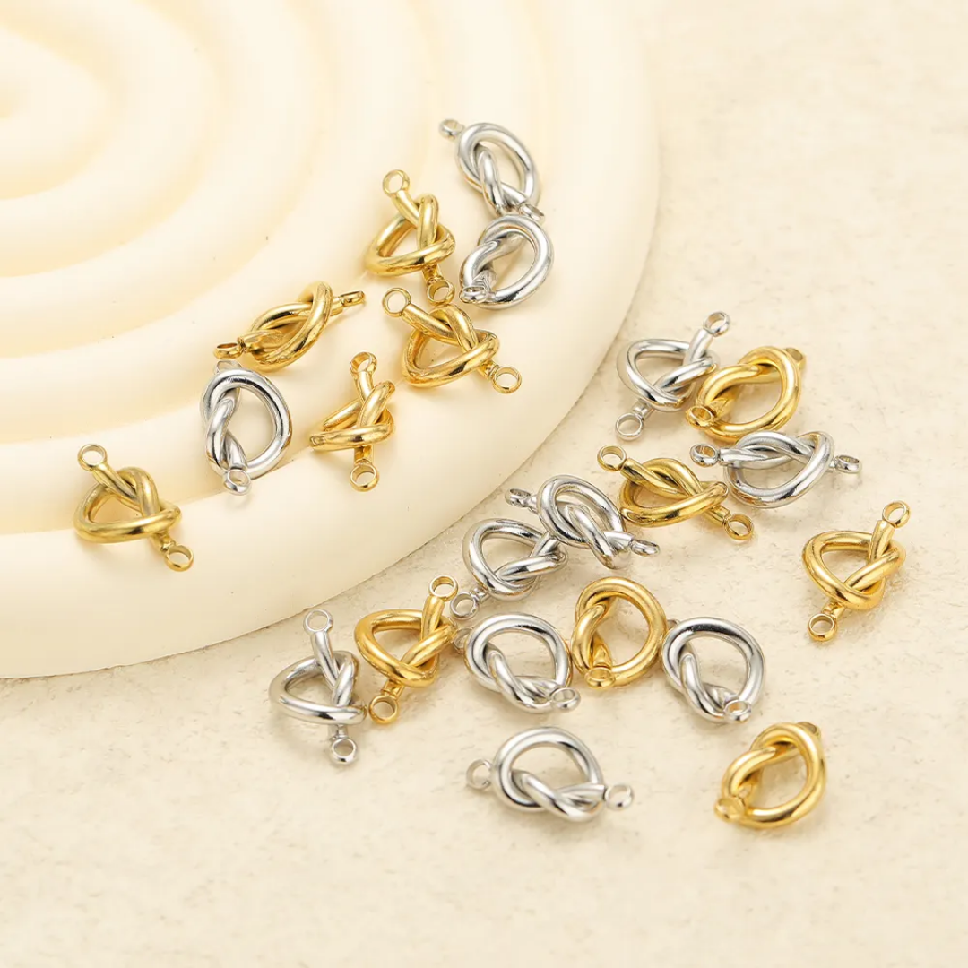 Stainless Steel Knot Connector Charm - 1 Piece