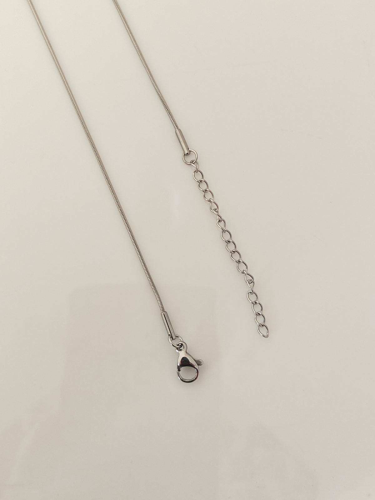 Stainless Steel Snake Chain With Extension (Anti Tarnish) - 1 Piece