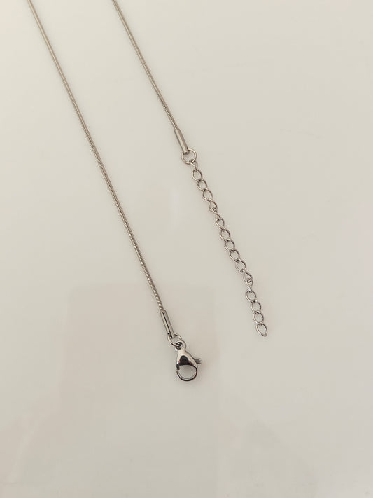 Stainless Steel Snake Chain With Extension (Anti Tarnish) - 1 Piece