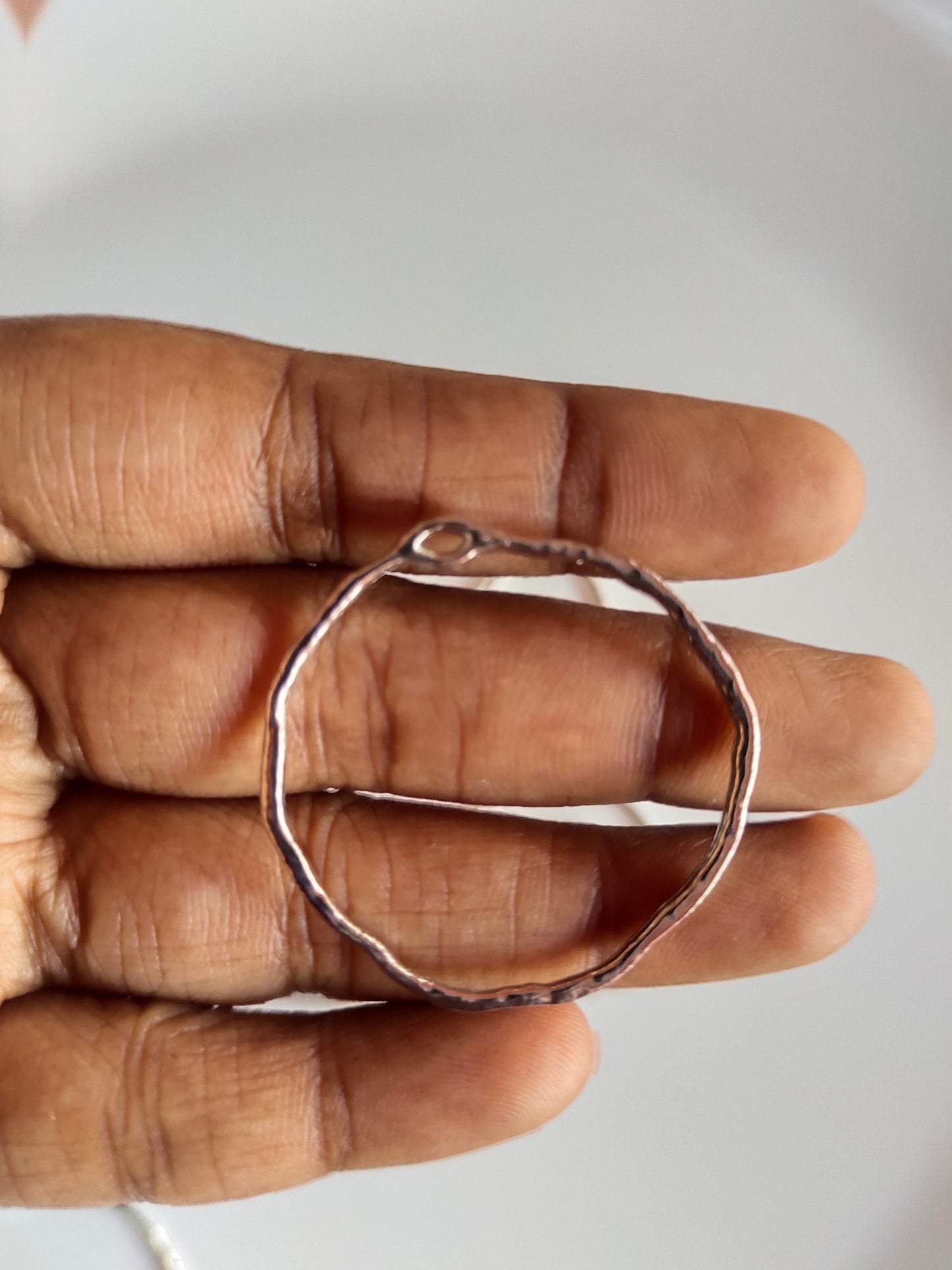 Silver Geometric Open Bezel Set - 1 Set