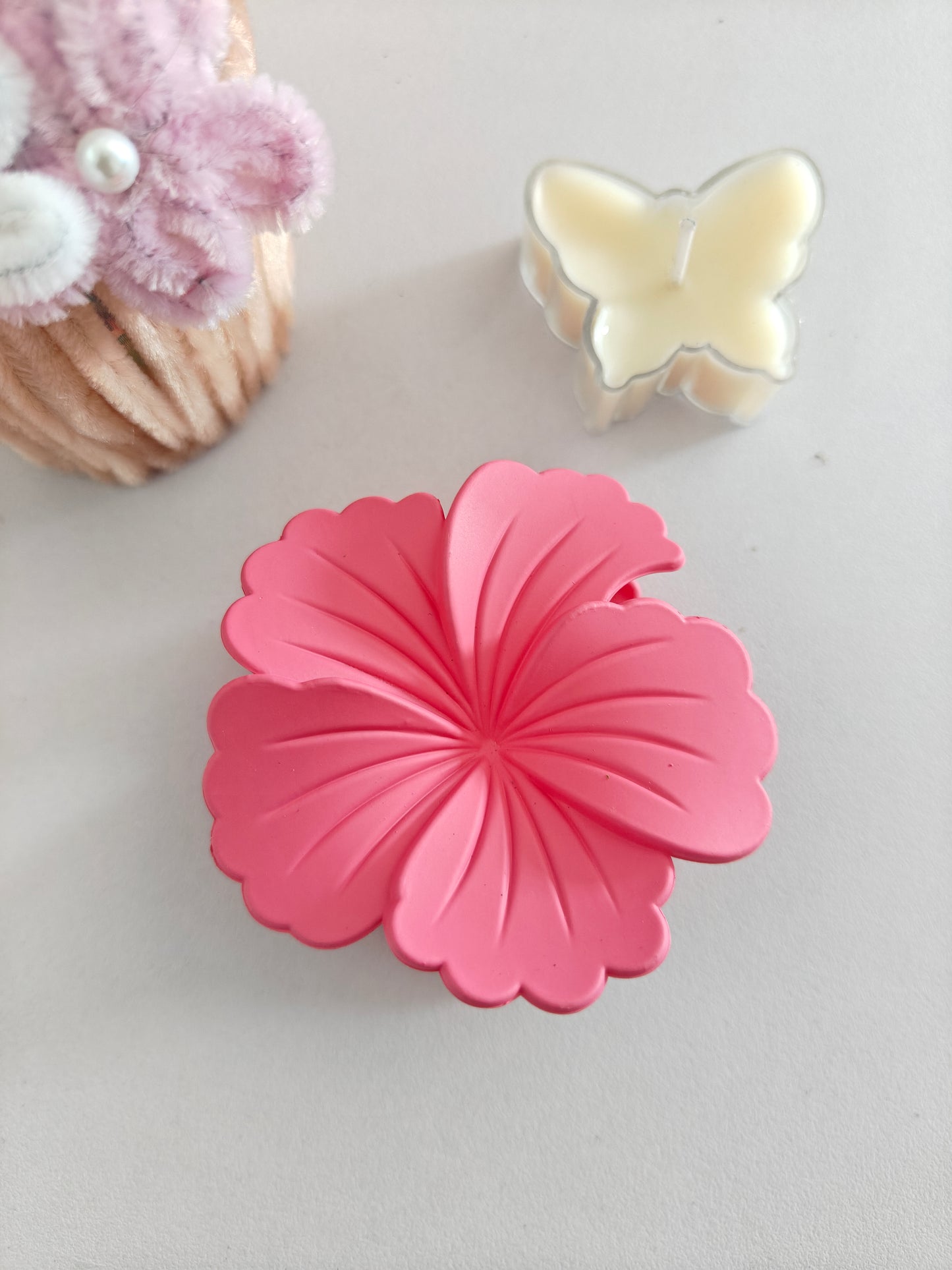 Matte Hibiscus Claw Clips - Big Size