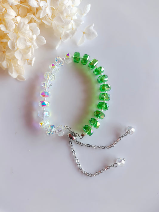 Crystal Halo Bracelet - C Green