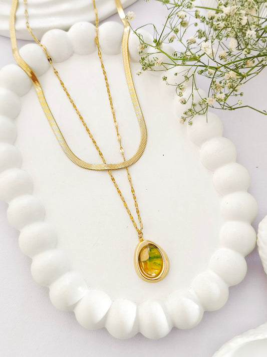 Spring Dewdrop Layered Necklace