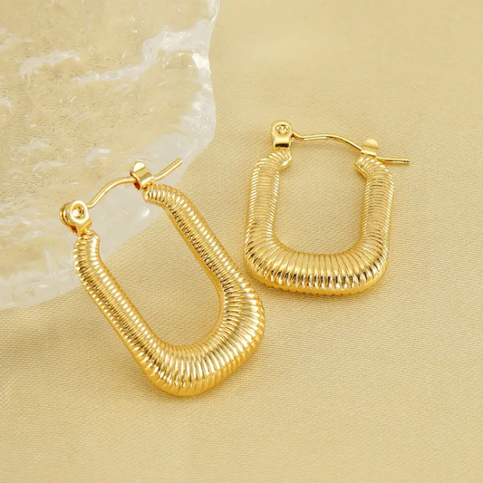 Spiral Rectangle Hoops