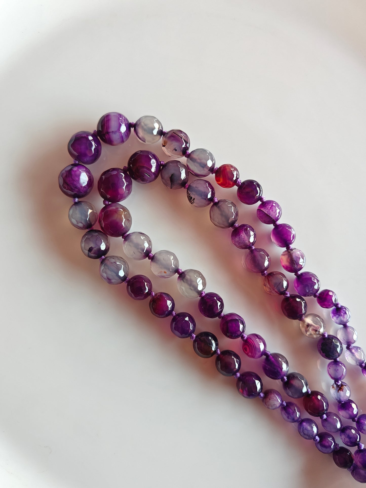 Violet Multi size Beads - 1 String