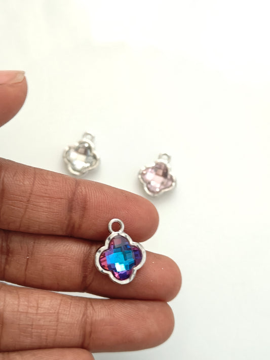 Clover Silver Base Charm - 1 Piece