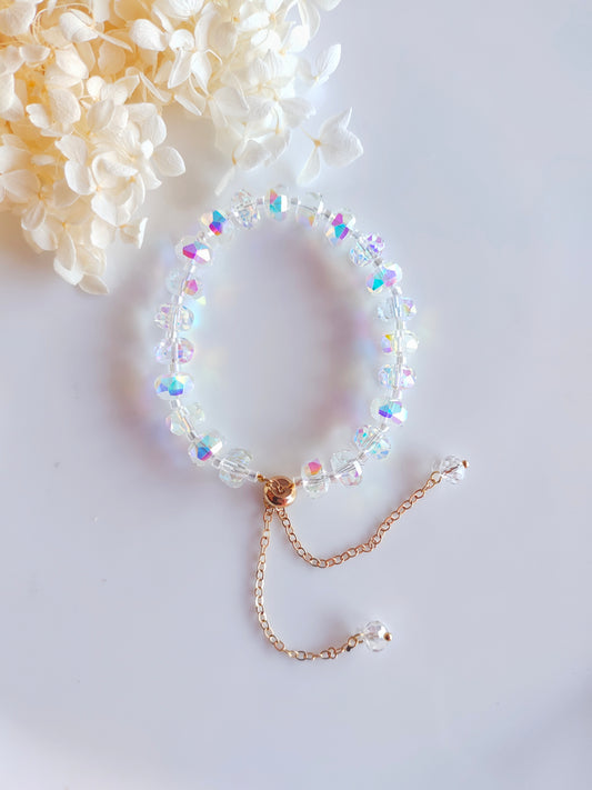 Crystal Halo Bracelet - White/Clear
