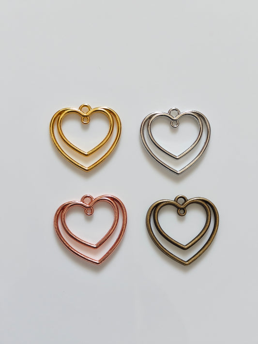 Layered Heart Bezel - 1 Piece