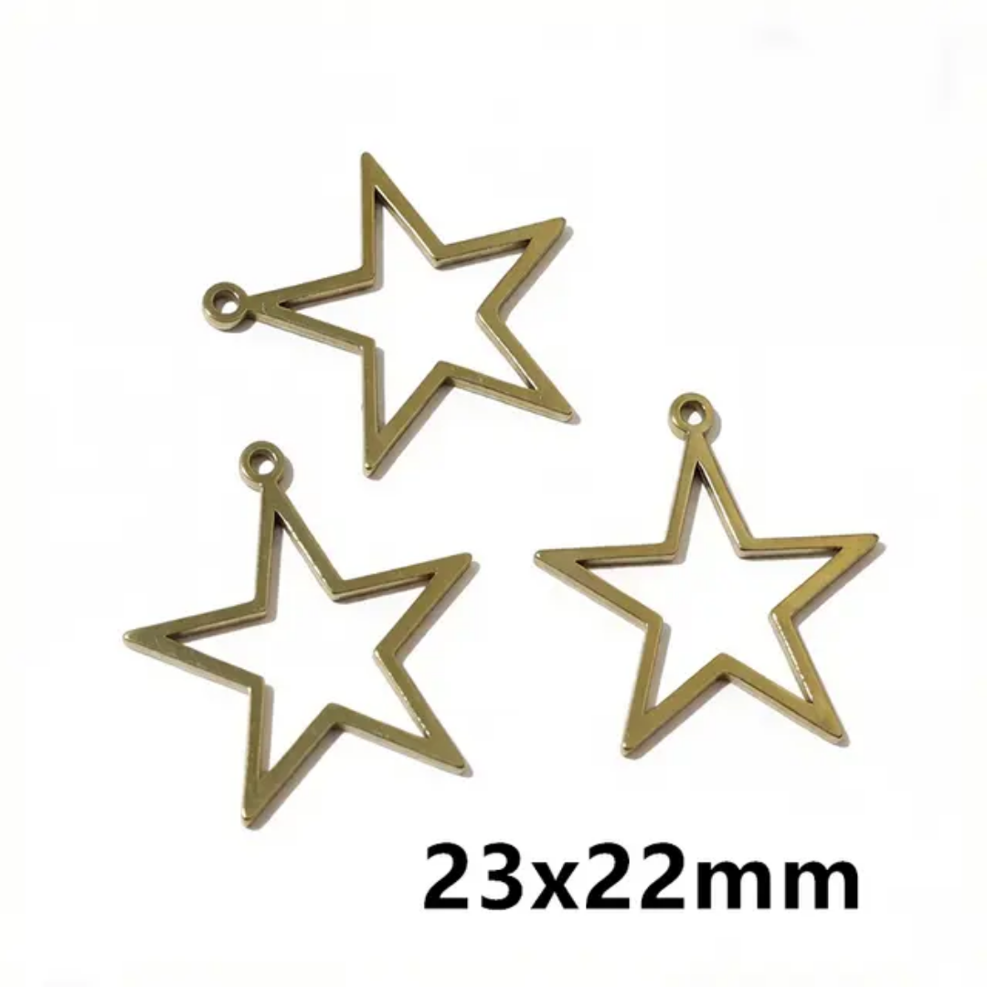 Stainless Steel Open Bezel With Single Hoop - 1 Piece