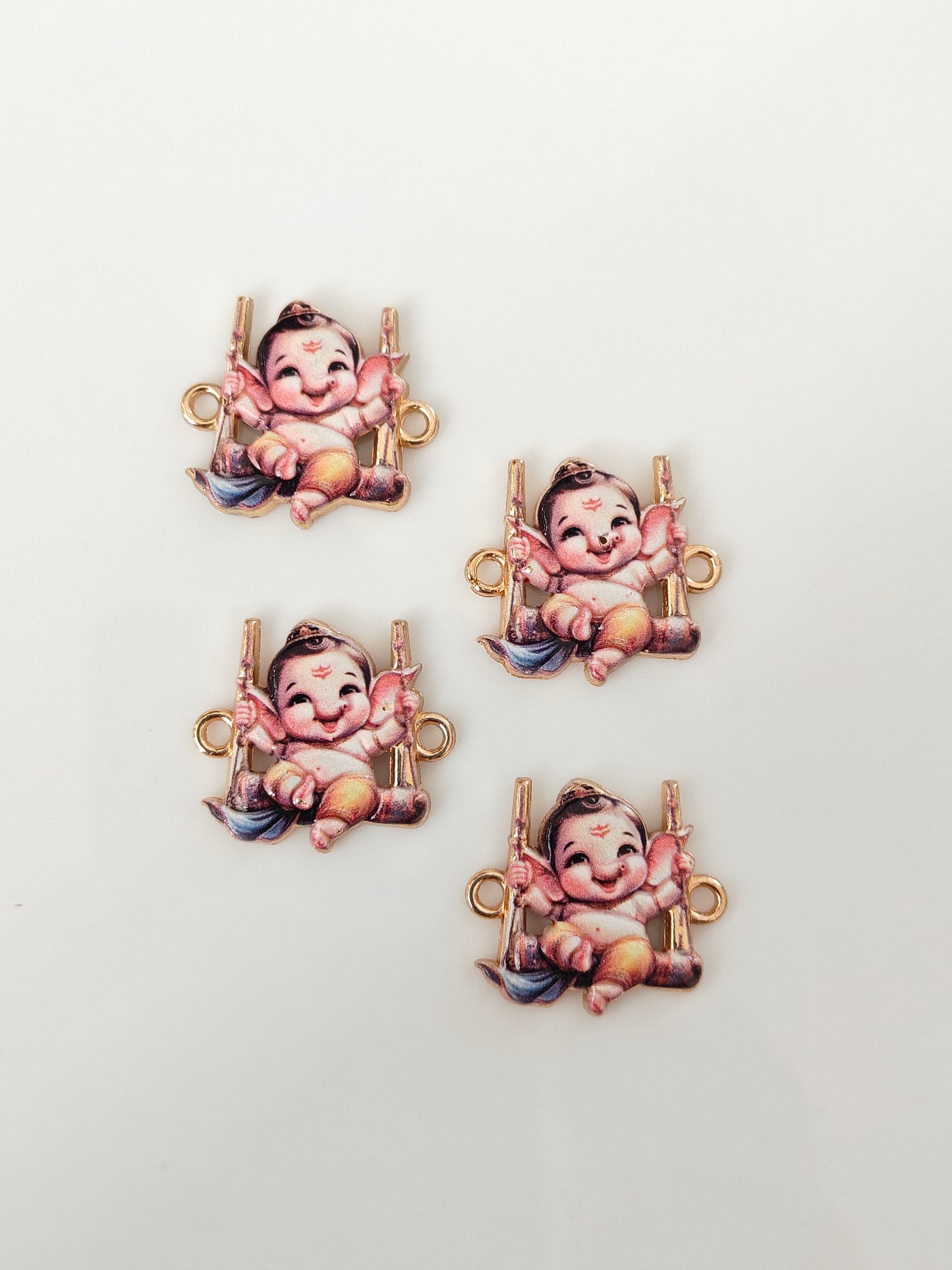 Lord Ganesha Connector Charm - 1 Piece