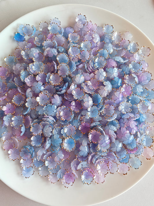 Acrylic Flowers Purplish Blue - 20g