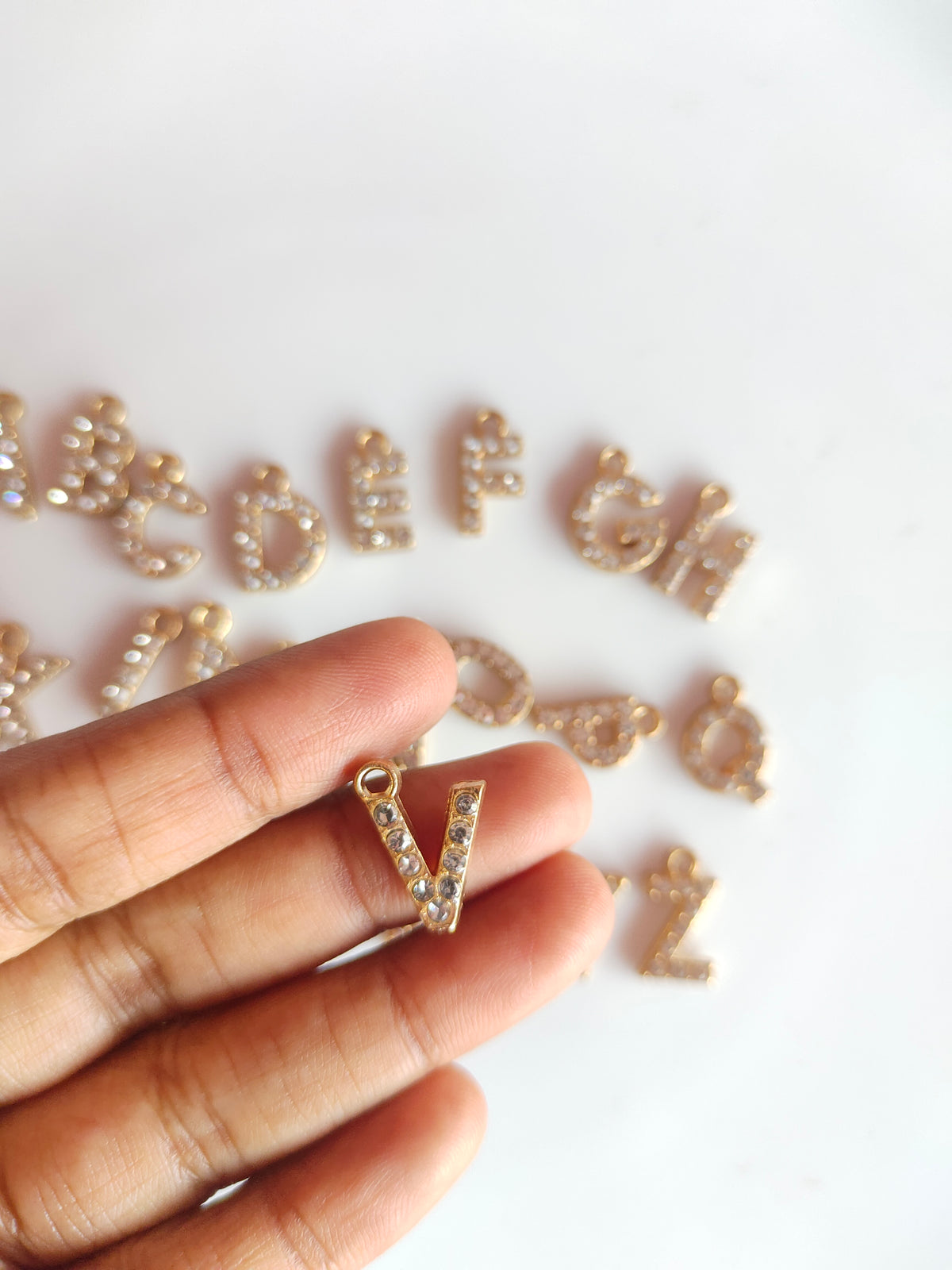 Rhiney Alphabet Charm - 1 Piece