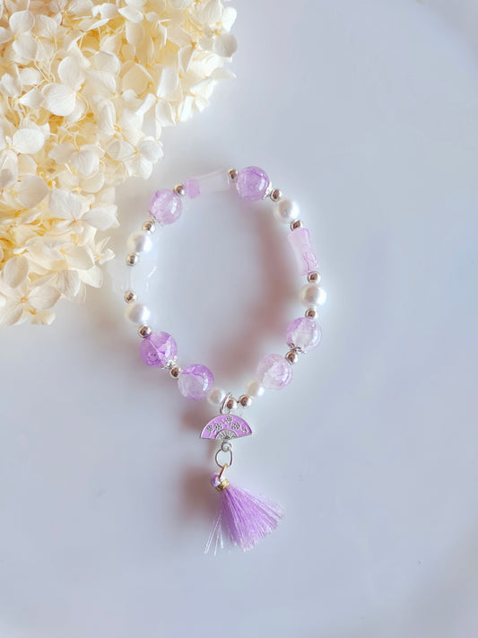 Whisper Tassel Bracelet - Purple