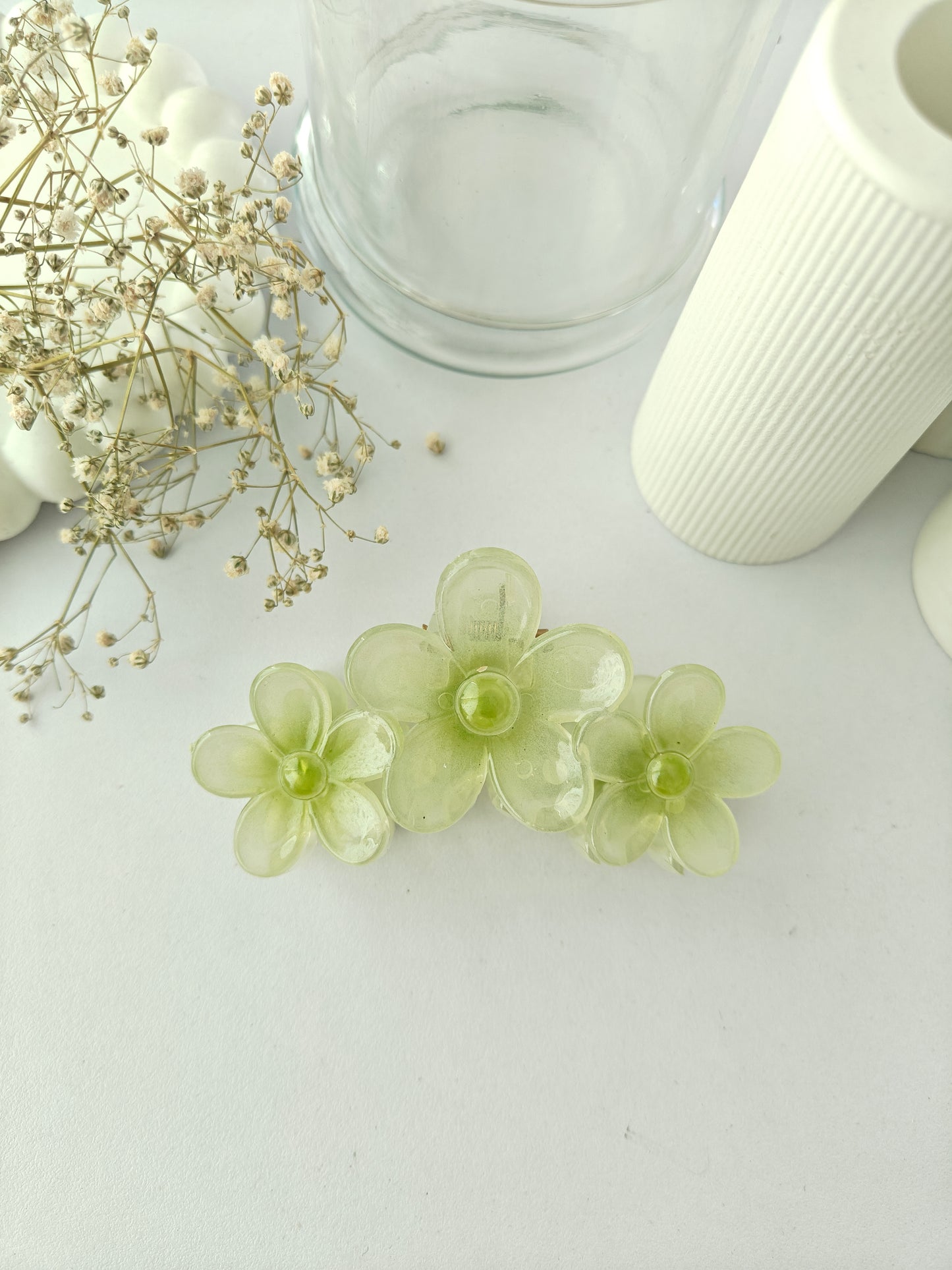 Tri-Floral Claw Clips
